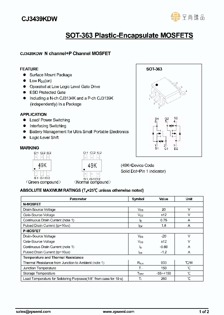 CJ3439KDW_9050106.PDF Datasheet