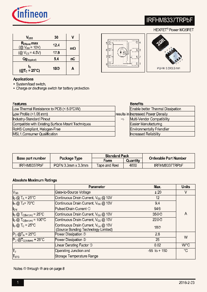 IRFHM8337TRPBF_9064915.PDF Datasheet