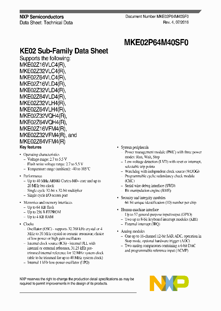 MKE02P64M40SF0_9077463.PDF Datasheet