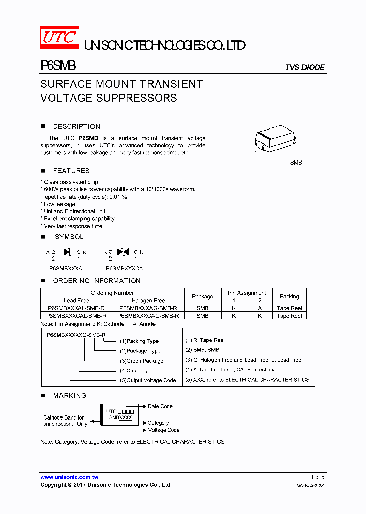 P6SMB47CA_9083884.PDF Datasheet