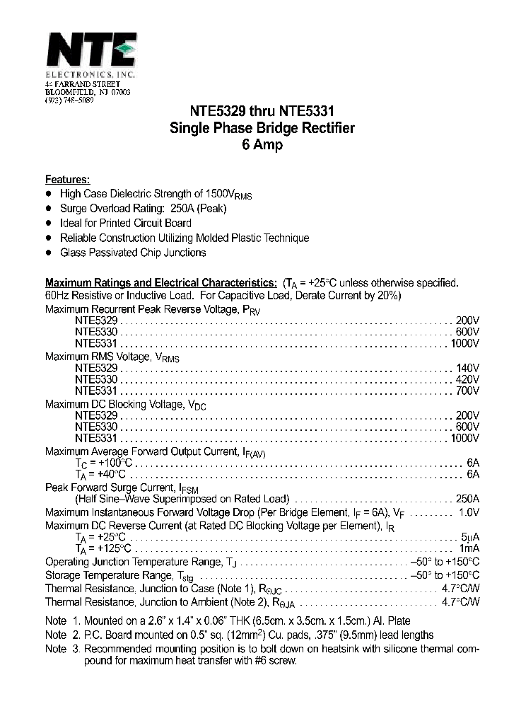 NTE5330_9094823.PDF Datasheet