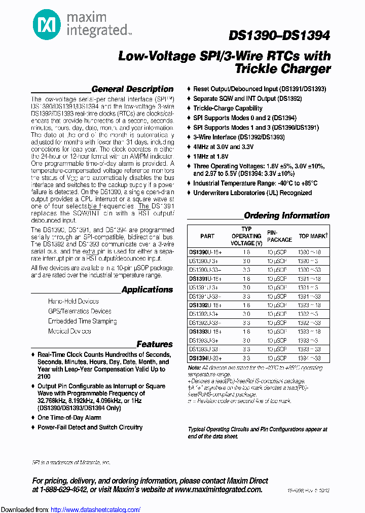 DS1394U-33_9127056.PDF Datasheet